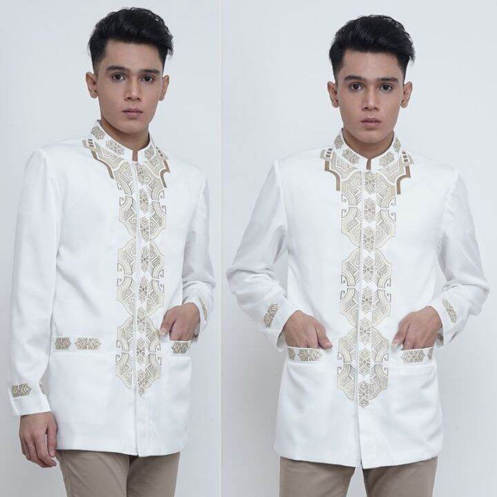 PREMIUM Jasko Bordir Tasikmalaya Pria Dewasa Koko Baju Kemeja Muslim