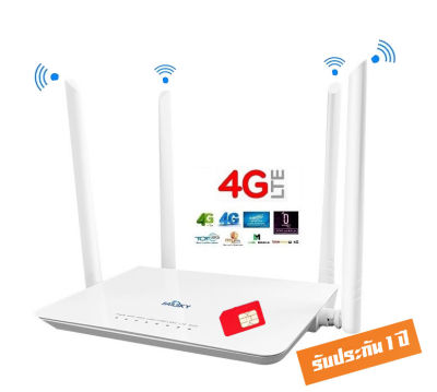 4G Wireless Router เร้าเตอร์ ใส่ซิม ปล่อย Wi-Fi รองรับ 4G ทุกเครือข่าย Ultra fast 4G Speed
