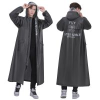 ?Dream Best? New Men Raincoats Long Waterproof Hooded Rain Jacket Raincoat EVA Impermeable Poncho Rain Coat Women Hiking Bicycle Rainwear