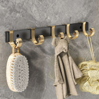 Bathroom Hardware Set Space Aluminum Towel Rack Corner Shelf Luxury Shower Storage Rack No-drill Toilet Brush Home Organizer