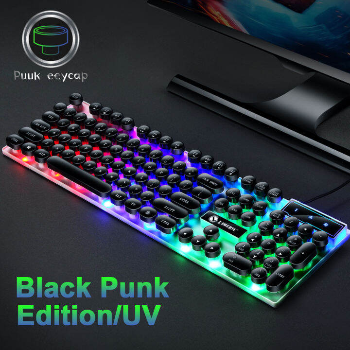 seynli-flash-led-gaming-keyboard-keycaps-gradient-punk-round-key-board-for-samsung-xiaomi-pc-laptop-wired-keyboard-104-keys