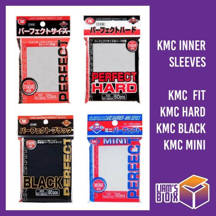 KMC Inner Sleeves. Perfect Fit Perfect Hard Perfect Black and Perfect