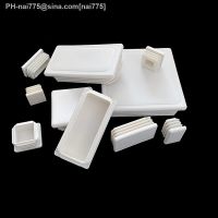 White Plastic Blanking End Cap Rectangular Pipe Inserts Plug Bung Waterproof Cap Chair Feet Sealing Plug Cover 10x20mm 100x200mm