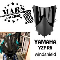 เหมาะสำหรับยามาฮ่า YZF Yzf-R6 YZFR6 R6 2017 2018 2019 2020กระจกรถจักรยานยนต์กระจกหน้ารถจักรยานยนต์พลาสติก ABS