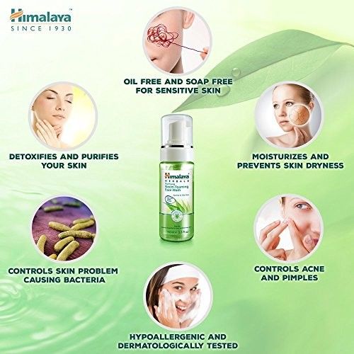 himalaya-herbals-purifying-neem-foaming-face-wash-150-ml-โฟมล้างหน้า-สูตรสำหรับผู้มีปัญหาสิว-สินค้านำเข้าฉลากไทย-kawaofficialth