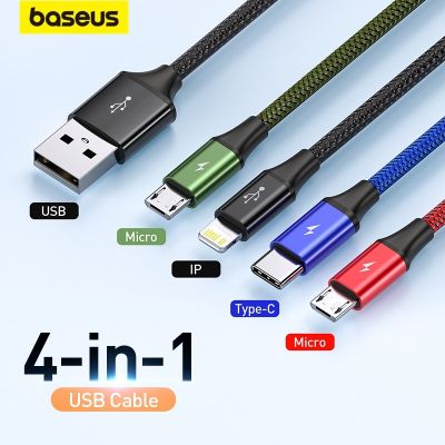 Chaunceybi Baseus 3 1 USB Cable Type C for S20 9 iPhone 12X11 Charger