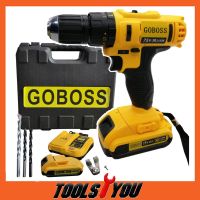 ?ลดราคา cordless drill  สว่านไร้สาย สว่านแบต 75V GOBOSS MOD.DCD771 มีระบบกระแทก-สว่านไร้สาย สว่านไฟฟ้าไร้สาย สว่านแบต สว่านไฟฟ้าแบต