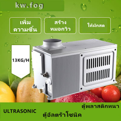 ตู้อัลตร้าโซนิค สีเทา พลาสติก 13kg/H ท่อออกหมอก2ทิศทาง