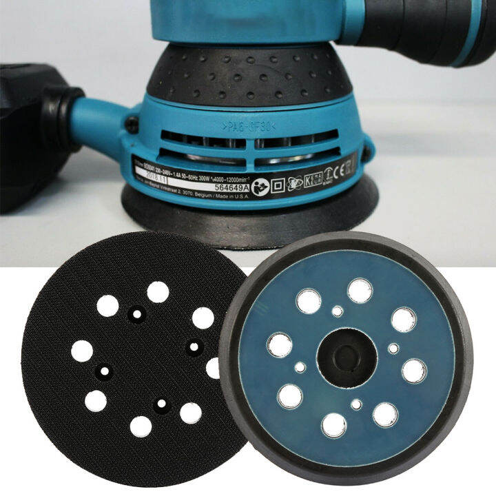 5-inch-8-holes-125mm-hook-loop-sanding-backing-pad-electric-makita-orbital-sander-disk-discs-porter-cable-backup-stick-on-pad-cleaning-tools