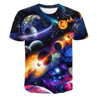 New Fashion Cosmic Galaxy graphic t shirts Summer Men Casual Novel Cool streetwear Trend Personality Printed O-neck Short Sleeve