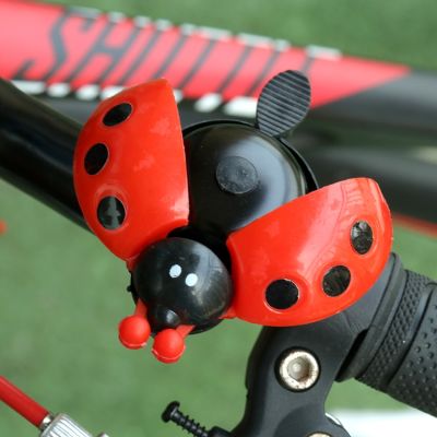 1PC Bicycle Bell Ring Beetle Cartoon Ladybug Bell Ring For Bike Cute Horn Alarm Bell Child Bicycle Accessories Adhesives Tape