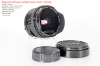 Sigma Filtermatic 16/2.8 Fisheye *MD Mount