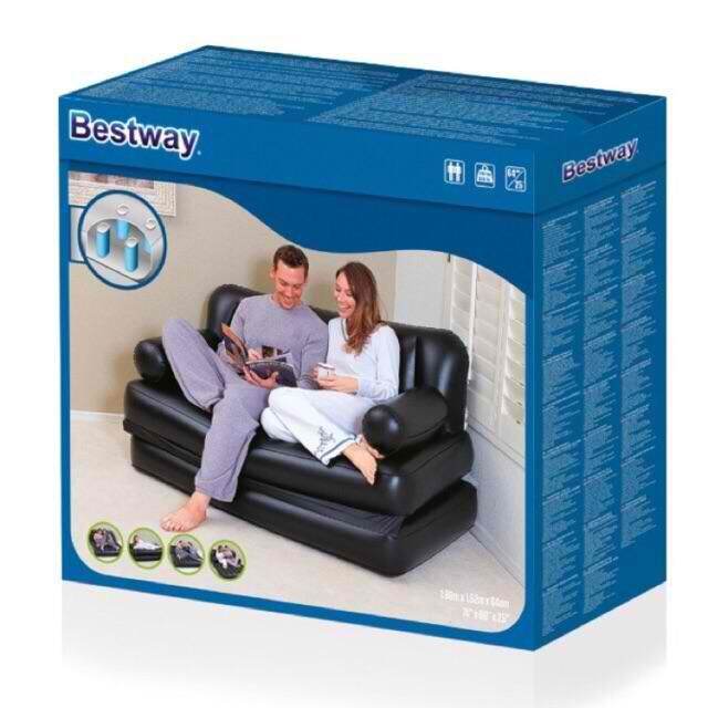 Bestway 5 In 1 Inflatable Sofa Air Bed Free Air Pump | Lazada PH