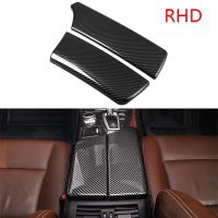 Carbon Fiber Car Armrest Box Panel Cover Trim Center Console Decoration Stickers for BMW 5 Series F10 F18 2011-2017 RHD