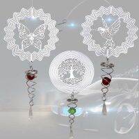 3D Ma Wind Spinner Rotating Metal Sheet Animal Pattern Three-dimensional Wind Chime Wind Spinner Pendant