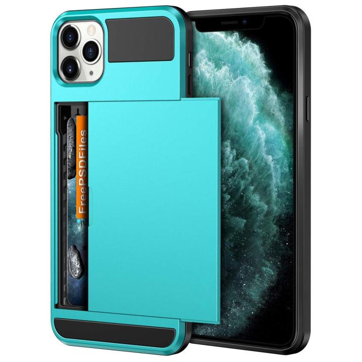 For iPhone 11 / Pro Max Wallet Case Durable Cover with Credit Card Holder  Slot