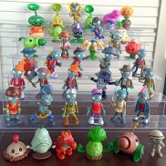 Plants Vs Zombies 2 A Full Set Of Ejection Toys Spring Brake Clown Zombie