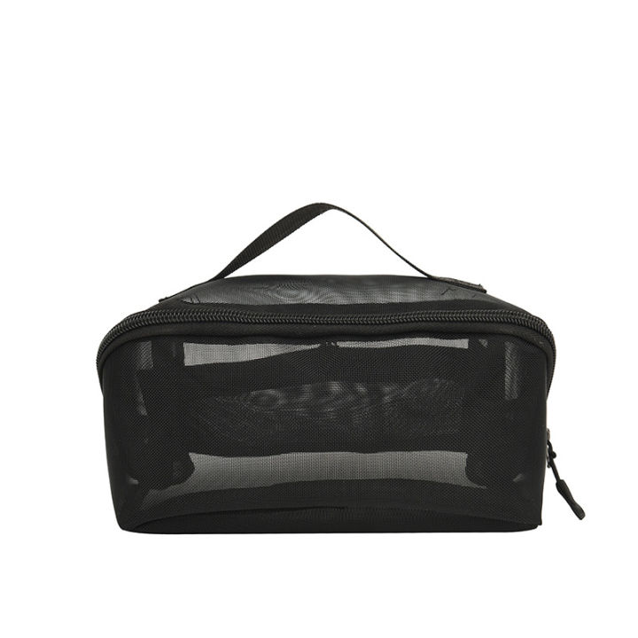 กระเป๋าเครื่องแต่งหน้าท่องเที่ยว-tas-kosmetik-แบบใสกระเป๋าแต่งหน้าพีวีซีแบบมีที่กระเป๋าสะพายผ้ากระเป๋าเครื่องสำอางค์กันน้ำได้