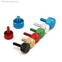 ┅﹉▥ 5-10pcs/lot M3 M4 m5 m6x6/8/10/12/16/20 colourful aluminum knurled hand tighten thumb screw