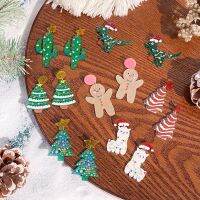 WHC Jewelry New Christmas Series ต่างหูสร้างสรรค์สำหรับผู้หญิง