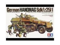 โมเดล 1/35 Sdkfz. 251 German Half track w/figure ทหาร สมัย WW2, Tamiya