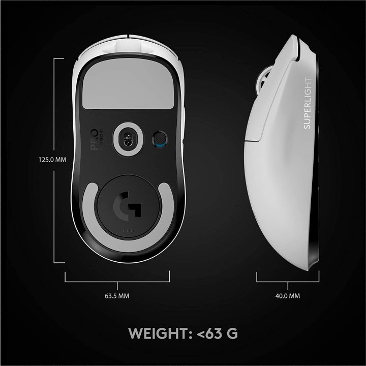 logitech-g-pro-x-superlight-gaming-wireless-mouse-สีขาว-ประกันศูนย์-2ปี-ของแท้-white