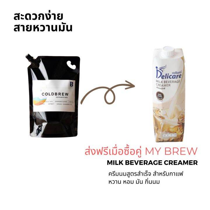 จัดส่งฟรี-แพคคู่สุดคุ้ม-กาแฟสกัดเย็น-1-ลิตร-ครีมนมสูตรสำเร็จ-delicare-มัน-หอม-อร่อย