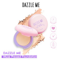 Dazzle Me Muse Pressed Foundation แป้งพัฟเนื้อบางเบา ติดทนตลอดทั้งวัน คุมมันปกปิด  SPF 25 PA+++