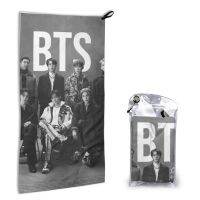 BTS ผ้าเช็ดตัวขนาด80*40ซม. ดูดซับได้ดีไมโครไฟเบอร์แห้งเร็วผ้าเช็ดตัวสำหรับเดินทางผ้าเช็ดตัวสำหรับออกกำลังกายนุ่มขนาดกะทัดรัดสำหรับการเดินป่าชายหาดเล่นโยคะเล่นกีฬาท่องเที่ยว