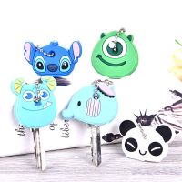 4Pcs Cartoon Keyen cute Owl hero Keychain Silicone Holder key ring key cover kids party gift