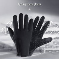 Qaao【Big Discount &amp; Large Stock】Outdoor waterproof touch screen gloves windproof cycling full finger sports gloves winter warm ski gloves