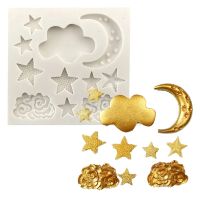 Silicone Cloud Mold Sugar Paste Sugar Paste Molds Clouds Moons - Cake Fondant Molds - Aliexpress