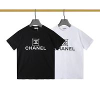 ✐▥ Chl เสื้อยืดลําลองแฟชั่นสําหรับผู้ชายผู้หญิง แขนสั้น