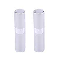 2X 8 Ml Portable Travel Mini Bottle Refillable Empty Perfume Atomizer - Silver