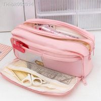 ✻ Girl Pink Large Capacity Aesthetic Pencil Bag Pen Case Kids Cute Stationery Zipper Pencil Pouch Student School Supplies