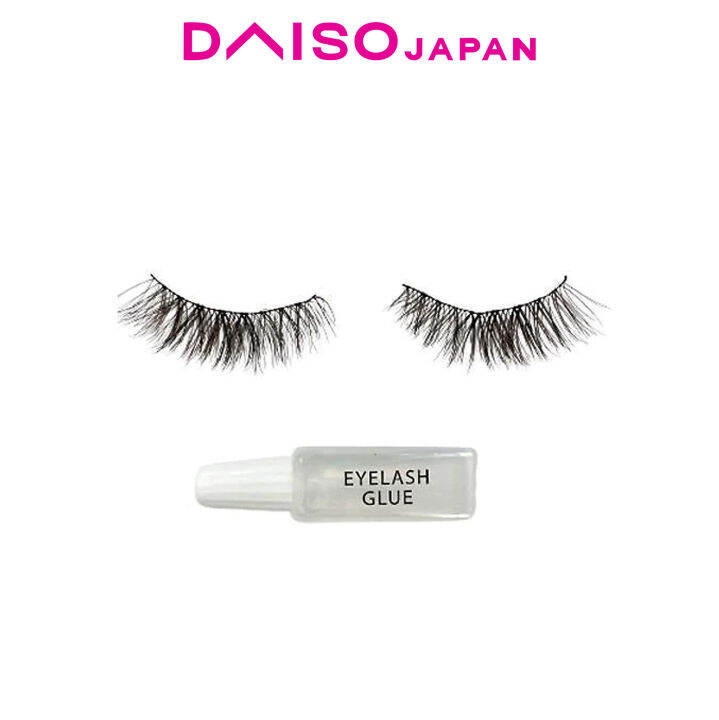 Daiso False Eyelashes with Glue Set Lazada PH