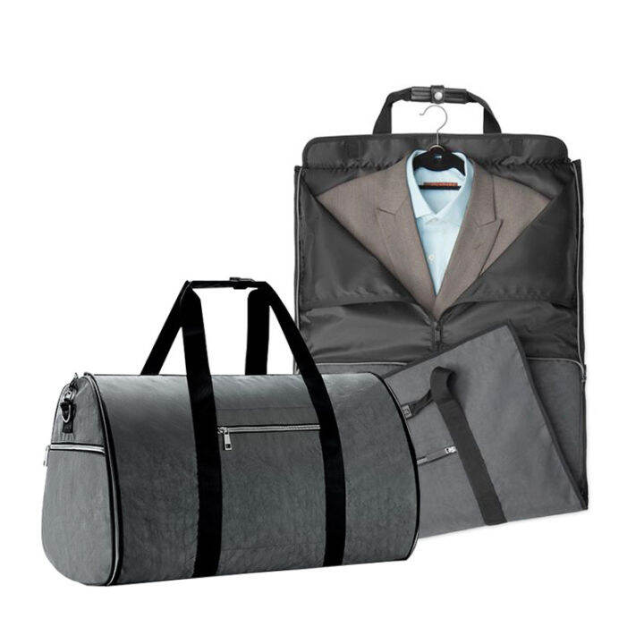 Convertible Garment Bag with Shoulder Strap Carry on Duffel Bag for Men ...