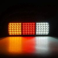 1Pair 12V 75 LED Waterproof Taillights Replacement Accessories for Truck RV Van Bus Trailer Lights Signal Indicator Brake Stop Reverse Lights