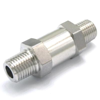 1/4" NPT Male Check One Way Valve 304 Stainless Steel Water Gas Oil Non-return 915 PSI Clamps