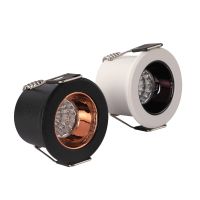 ดาวน์ไลท์แบบกลมไฟ LED ขนาดเล็ก AC110-220V ไฟติดเพดานปิดภาคเรียน12V ~ 24V ไฟเส้นประดับสำหรับตู้โชว์ของตกแต่งสไตล์ลอฟท์