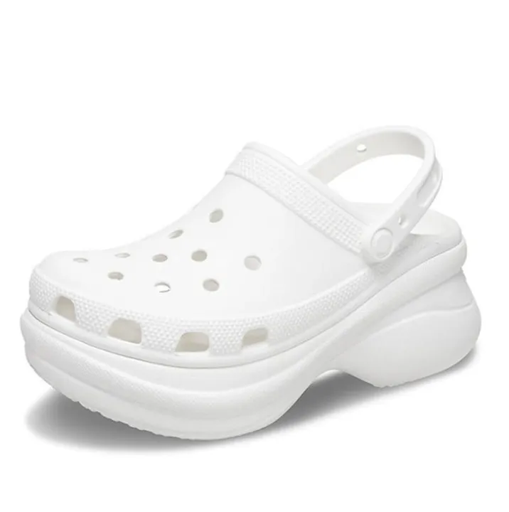 Crocs Women Sandals Bae Clog Slippers Ladies Thick Soles High Heels ...
