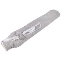 Long Hot Water Bottle 2L Extra Long Fluffy Hot Water Bottle with Cover Wearable Hot Water Bottle for Body, Neck, Grey