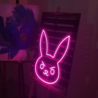 Anime Cartoon Rabbit Neon Signs,Party Decor Light Signs,Event Lights,Birthday Gifts,Custom Neon Signs,Wedding Neon Signs