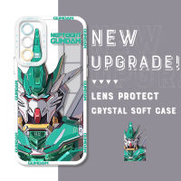 Samsung Galaxy M23 5G ของแท้กันกระแทกลายนักรบ Gundam คริสตัลนิ่มคลุมทั้งหมด Casing Ponsel เคสมือถือใสเพื่อการป้องกันกล้อง