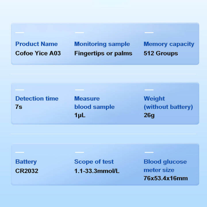 cofoe-yice-เครื่องวัดน้ำตาลในเลือดเบาหวาน-เครื่องวัดน้ำตาลในเลือดตรวจ-a03-แถบทดสอบ-มีดพับเบาหวานอุปกรณ์เฝ้าระวังวัดน้ำตาลระดับน้ำตาลในเลือดต้นฉบับเครื่องวัดน้ำตาลในเลือดดิจิตอลชุดตัวทดสอบติดตามอุปกรณ์