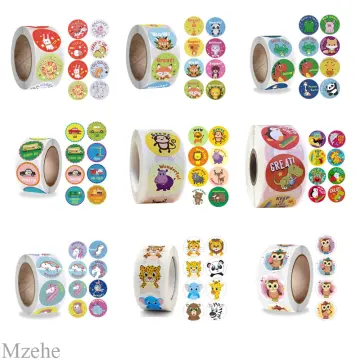 50-500pcs Reward Sticker 1inch Encouragement Stickers for Kids