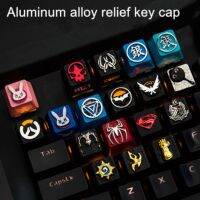 1pc Zinc Aluminium Alloy Key Cap Mechanical Keyboard keycap for DVA STEAM LOL R4 Height Stereoscopic relief keycap for MX switch