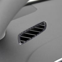 Holiday Discounts Car Interior Instrument Air Vent Outlet Frame Decoration Stickers Trim For Audi A4 B8 A5 2009-2016 LHD Carbon Fiber