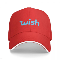 Wish 2023 New Logo (ReadyStock) Sun Printing Baseball Cap Mens and Womens Fashion Wild Hip-Hop Hat Outdoor Leisure Sports Couple Hat Versatile hat