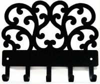 Decorative Scroll Metal Key Rack Hanger 6 Inch Wide/9 Inch Wide Metal Wall Art